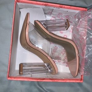 Nude Clear Heels